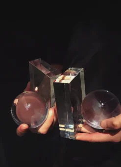 Fundamental Berlin Drops bookend, 2 pcs, clear