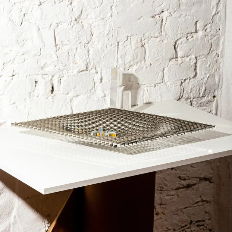 Fundamental Berlin Gravity tray, 36 x 36 cm, stainless steel