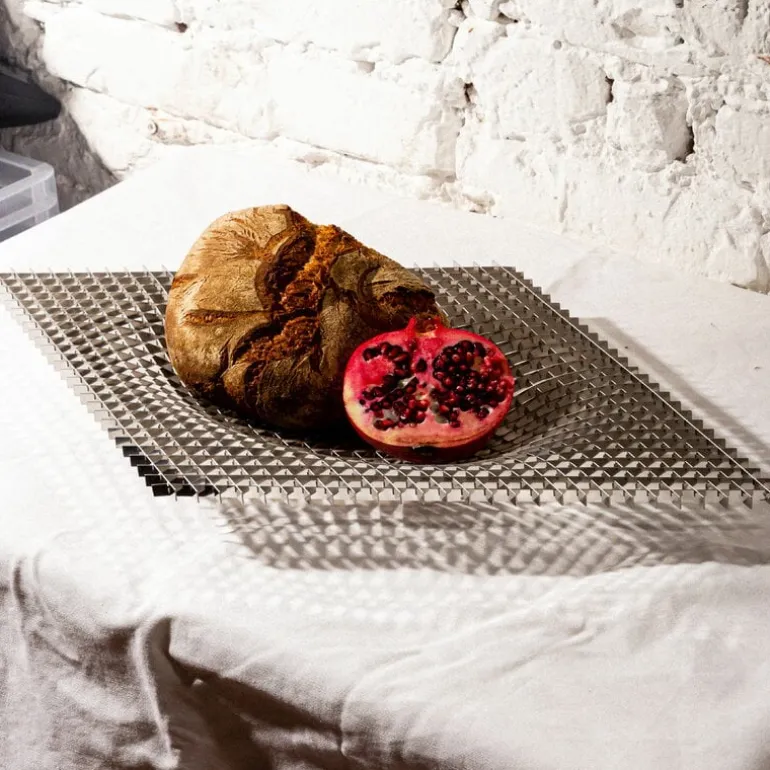 Fundamental Berlin Gravity tray, 36 x 36 cm, stainless steel