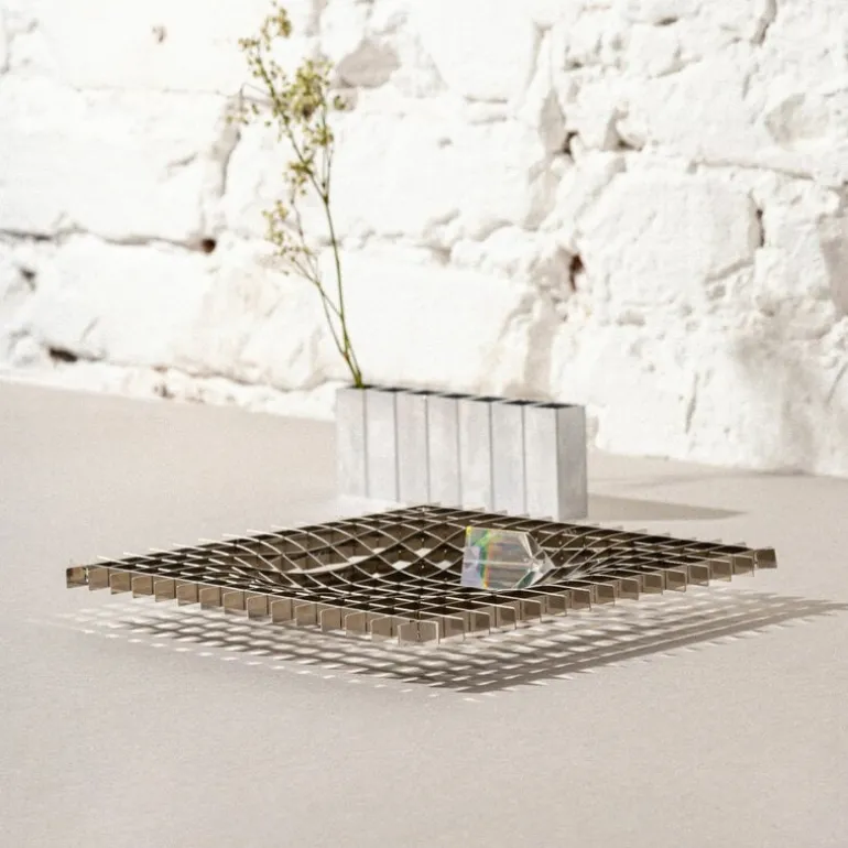 Fundamental Berlin Gravity tray, 20 x 20 cm, stainless steel