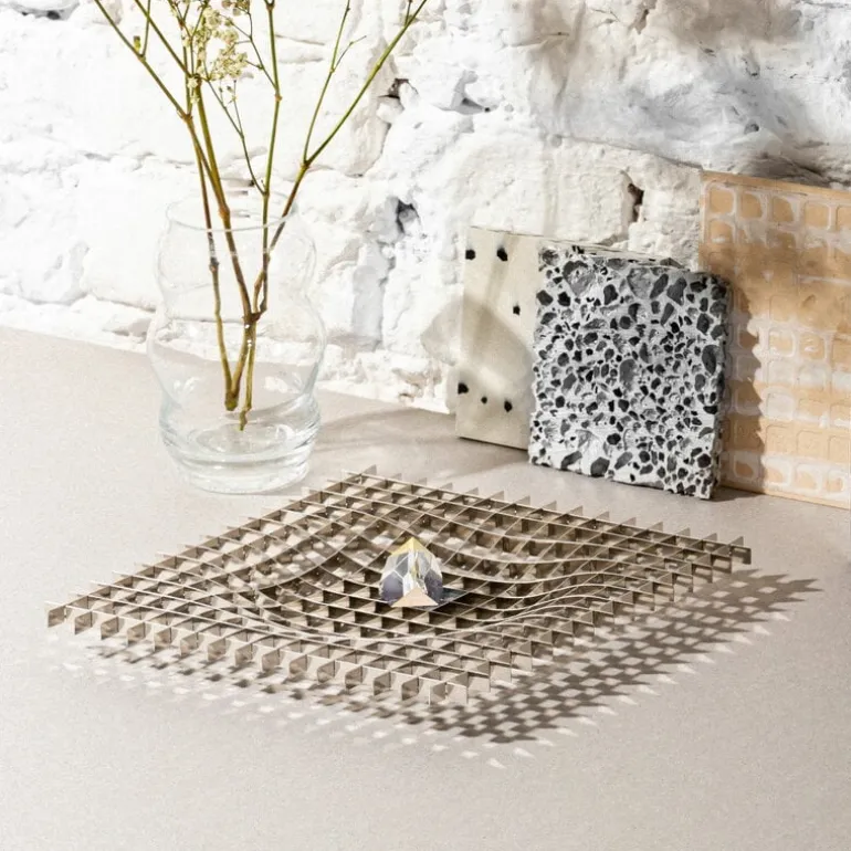 Fundamental Berlin Gravity tray, 20 x 20 cm, stainless steel