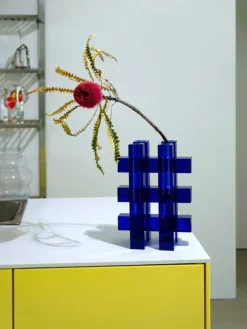 Fundamental Berlin Hash vase, cobalt
