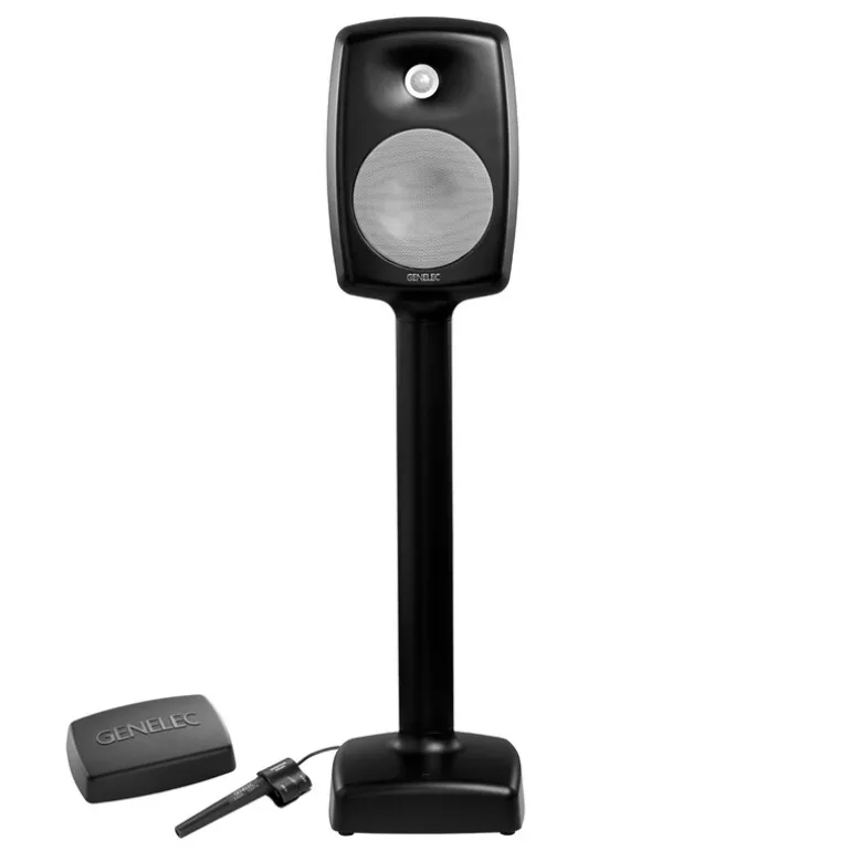 Genelec 6040R Smart Active loudspeaker + GLM kit, black - white grille