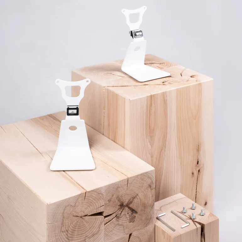 Genelec Table stand for G One speaker, L shaped, white