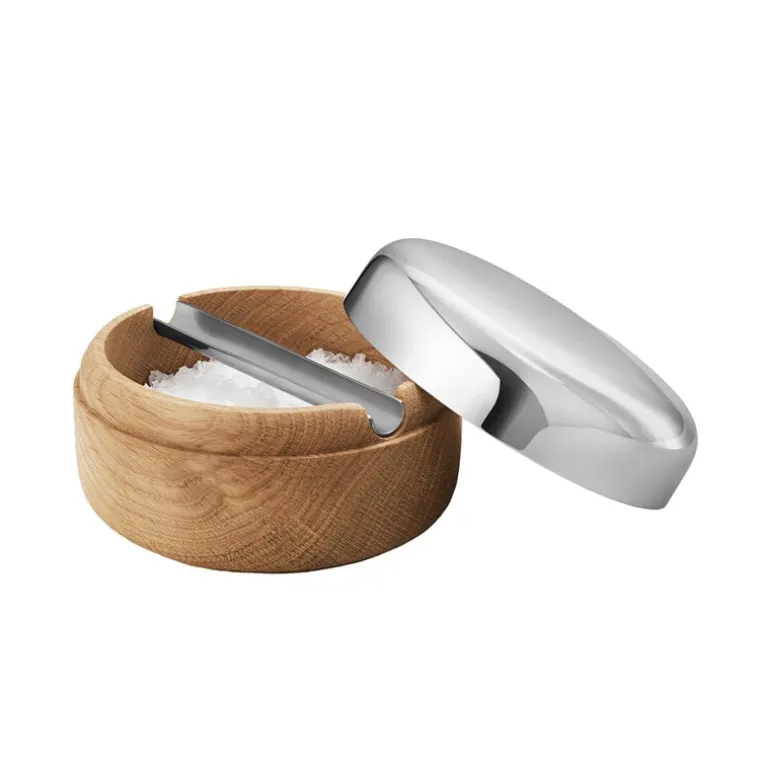 Georg Jensen Alfredo salt jar with spoon