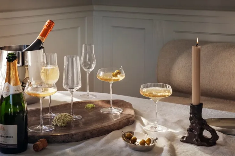 Georg Jensen Bernadotte champagne glass, 6 pcs