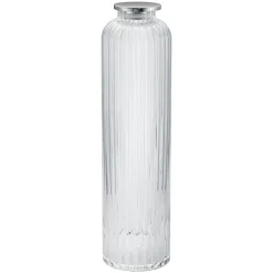 Georg Jensen Bernadotte carafe, 1 L, crystal glass - stainless steel