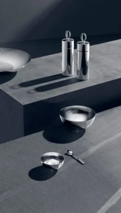 Georg Jensen Bernadotte salt cellar + spoon