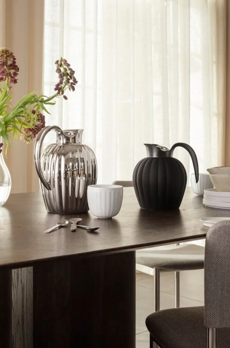 Georg Jensen Bernadotte thermo jug, 0.8 L, midnight black