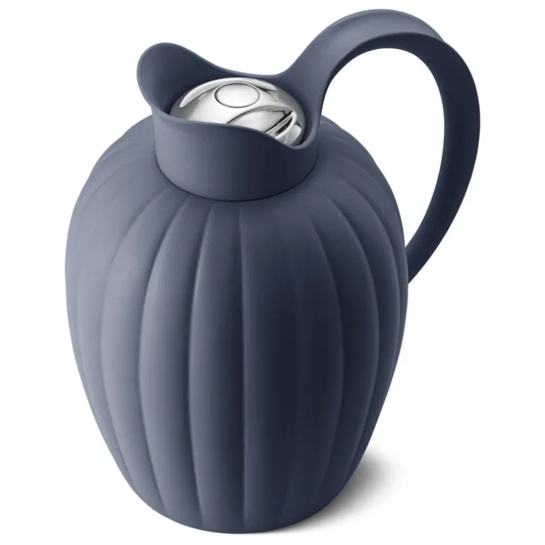 Georg Jensen Bernadotte thermo jug, 1 L, dusk blue
