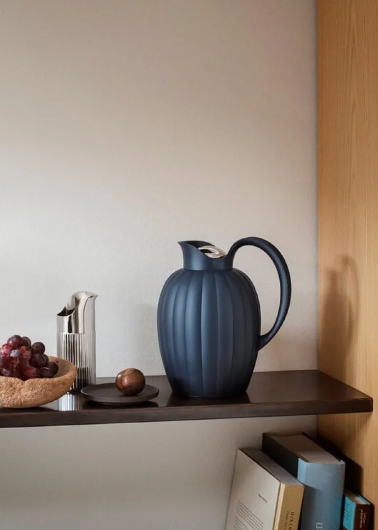Georg Jensen Bernadotte thermo jug, 1 L, midnight blue