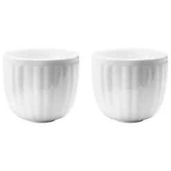 Georg Jensen Bernadotte thermo tea cup, 2 pcs, porcelain