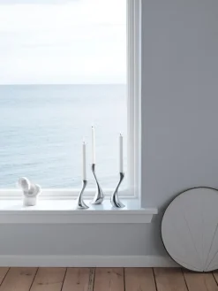 Georg Jensen Cobra candlestick, 3 pcs