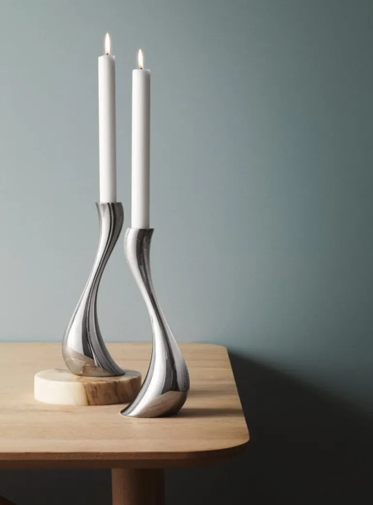 Georg Jensen Cobra candlestick, 2 pcs