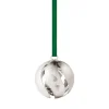 Georg Jensen Collectable ornament 2023, ball, palladium plated brass
