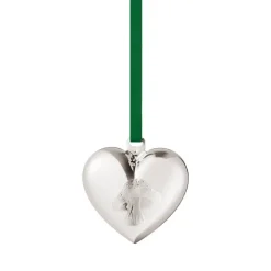 Georg Jensen Collectable ornament 2023, heart, palladium plated brass