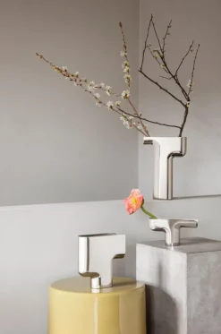 Georg Jensen Nendo vase, large, stainless steel