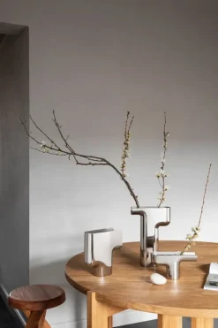 Georg Jensen Nendo vase, large, stainless steel