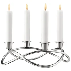 Georg Jensen Season candleholder, mirror-polished steel