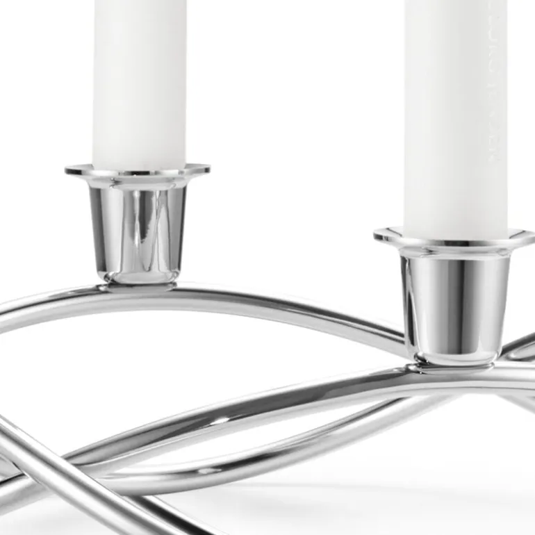 Georg Jensen Season candleholder, mirror-polished steel