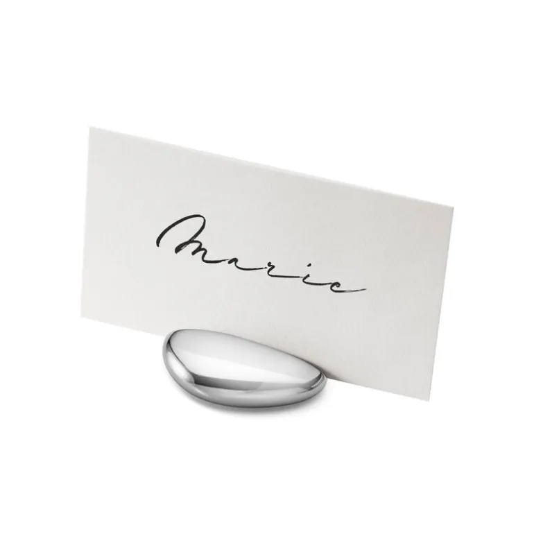 Georg Jensen Sky table card holders, 4 pcs, chrome plated