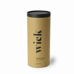 Graypants Wick portable table lamp, brass