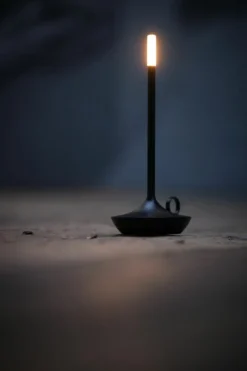 Graypants Wick portable table lamp, black