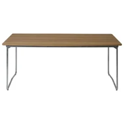 Grythyttan Stålmöbler Table B31, 170 x 92 cm, galvanized steel - oiled oak