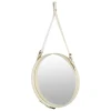 GUBI Adnet mirror, M, cream leather