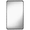 GUBI Adnet mirror, rectangular, 65 x 115 cm, black leather
