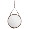 GUBI Adnet mirror, S, tan leather