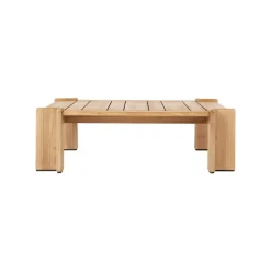 GUBI Atmosfera coffee table, 113 x 100 cm, teak