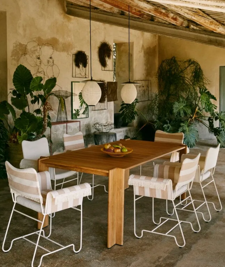 GUBI Atmosfera table, 209 x 105 cm, teak