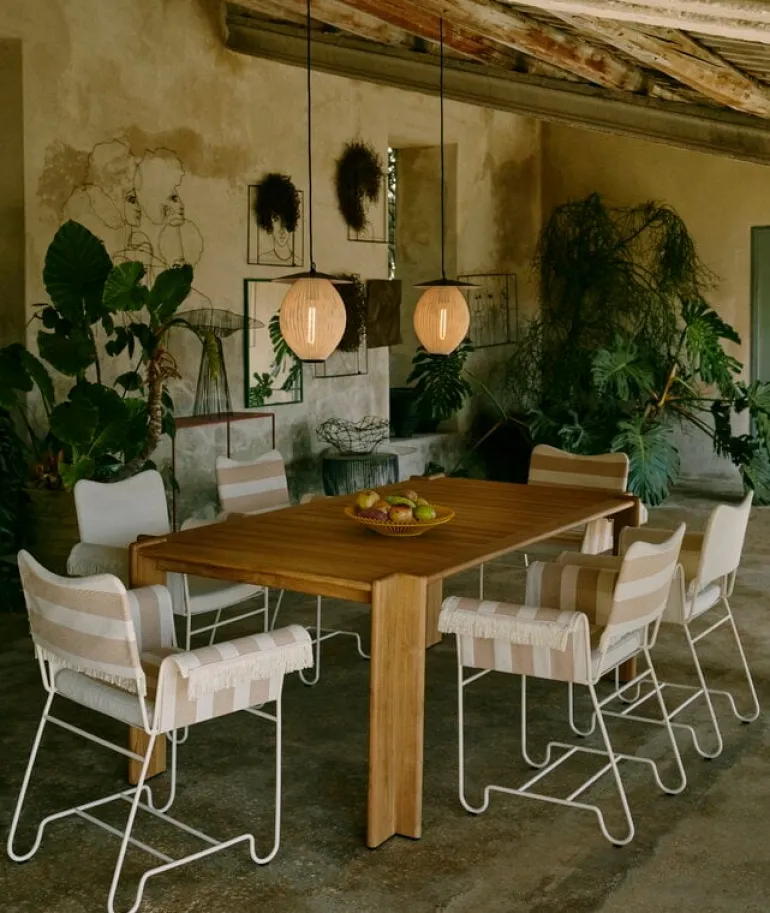 GUBI Atmosfera table, 209 x 105 cm, teak