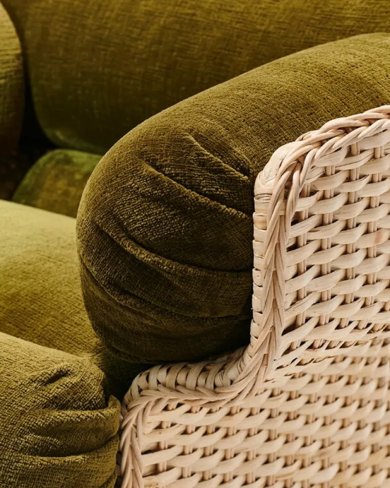 GUBI Basket lounge chair, rattan - Mumble 40