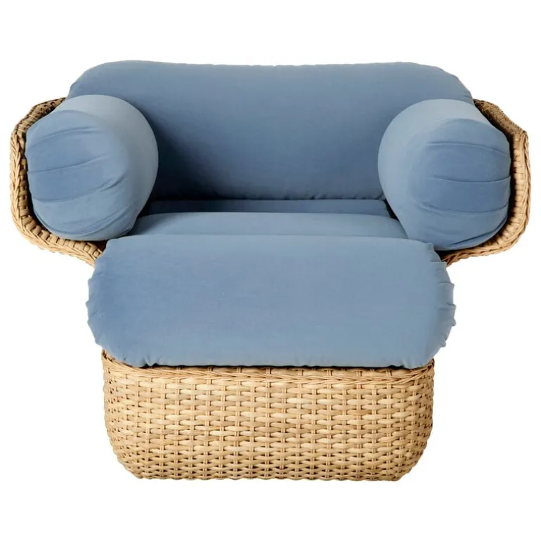 GUBI Basket lounge chair, rattan - Sunday 002