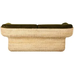GUBI Basket 2-seater sofa, rattan - Mumble 40