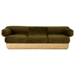GUBI Basket 3-seater sofa, rattan - Mumble 40
