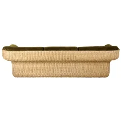 GUBI Basket 3-seater sofa, rattan - Mumble 40