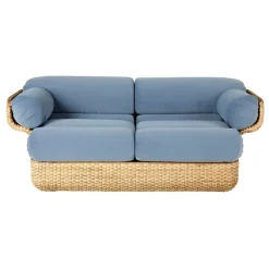 GUBI Basket 2-seater sofa, rattan - Sunday 002