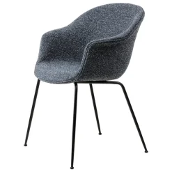 GUBI Bat chair, fully upholst., conic matt black, Around Boucle 023