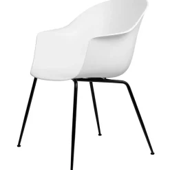 GUBI Bat chair, pure white - black base