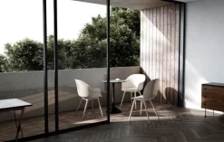 GUBI Bat Outdoor dining chair, alabaster white