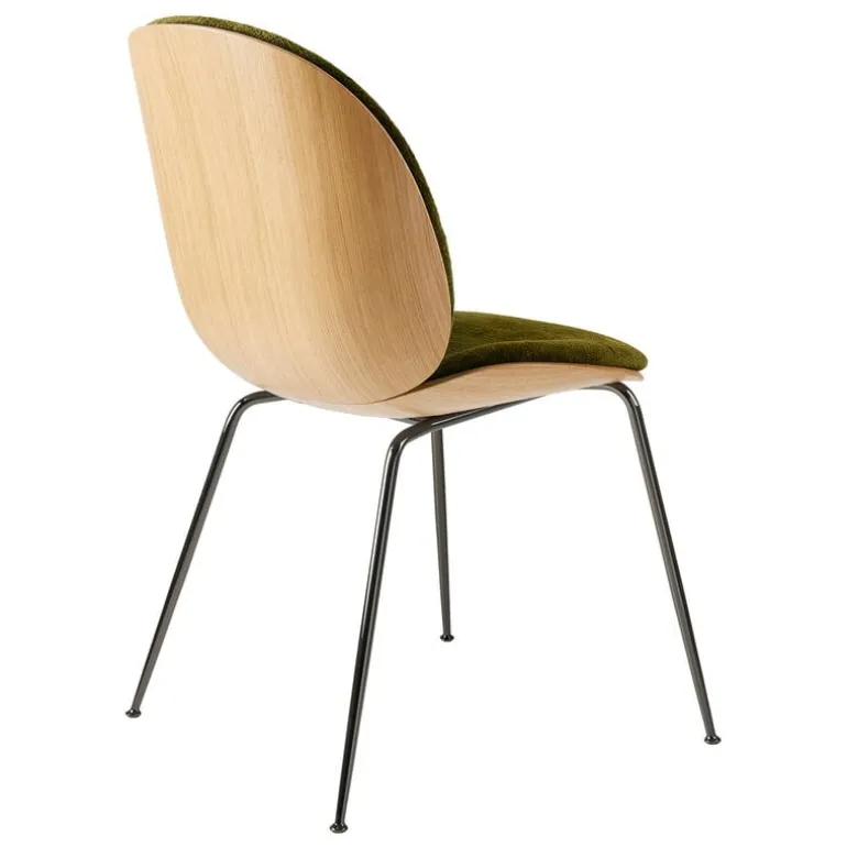 GUBI Beetle chair, black chrome - oak - Mumble 40