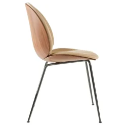 GUBI Beetle chair, black chrome - walnut - Flair Sp. FR 134
