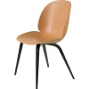 GUBI Beetle chair, black stained beech - amber brown