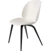 GUBI Beetle chair, black stained beech - alabaster white