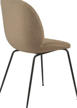 GUBI Beetle chair, black steel - Light Boucle 03