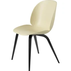 GUBI Beetle chair, black stained beech - pastel green