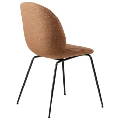 GUBI Beetle chair, full.upholst.,conic matt black, Around boucle 032